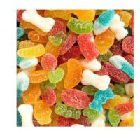 VIDAL Multisurtido Azúcar bolsa de 1Kg aprox 392 uds Mix de golosinas mini con cobertura de azúcar. sabor a Cereza, limón, plátano, naranja y fresa tamaño mini sin gluten sin grasa sabor original Vidal garantizado - details 3