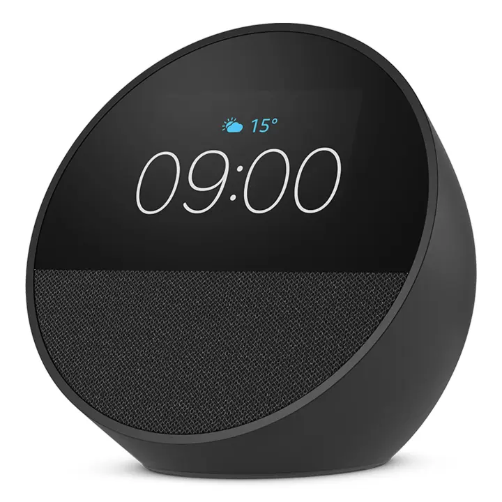 Nuevo Amazon Echo Spot (modelo 2024) | Despertador inteligente con sonido de calidad y Alexa | Negro - 1