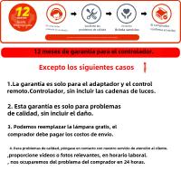 Luces De Cadena LED De Icicle 3.5-40M Para Navidad Y Bodas Decoración Exterior Y Interior Con Control Remoto Luz De Navidad De Guirnalda De Farolillos - details 0