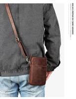 Bolso De Hombro Para Hombre En Cuero Genuino Multifuncional Y De Gran Capacidad Bolso Cruzado De Cuero Con Tassel Bolso De Mano Casual Para Fiestas - details 7