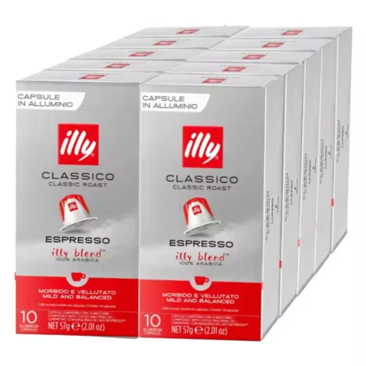 master classico espresso illy 100 cápsulas compatibles con Nespresso - 1