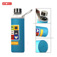 Botella Deportiva De Vidrio AIWILL Con Bolsa Protectora Reutilizable Para Adultos 280ml / 360ml / 550ml Para Actividades Al Aire Libre Y Ciclismo - details 5