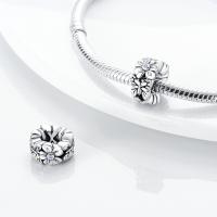 Encanto De Mariposa Plateado En Plata Con Circonia Bola Redonda Colgante Para Pulsera O Collar DIY Joyería De Moda Irregular - details 83