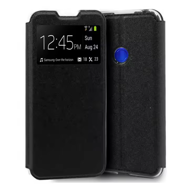 Tumundosmartphone Funda Libro Soporte con Ventana para Xiaomi Redmi Note 8T Color Negra - 1
