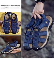 Zapatillas De Playa Para Hombre Cuero Antideslizante Casual Aumento De Altura Cómodas Zapatillas Deportivas Hombre Sandalias De Verano - details 60
