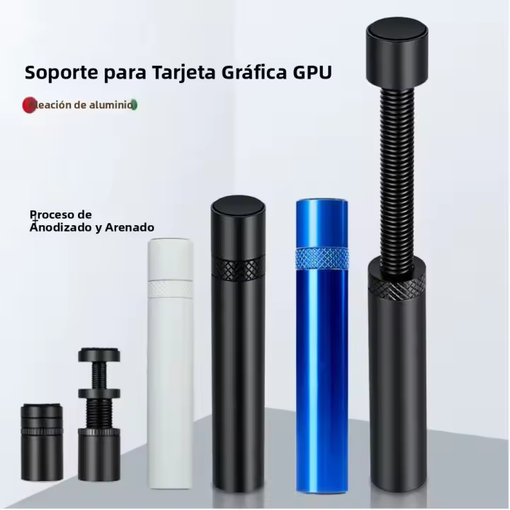 Soporte De Tarjeta Gráfica GPU Vertical Aluminio Telescopio Giratorio Soporte Para Tarjetas De Video Montaje En Armario De PC Accesorio De Computadora - 1