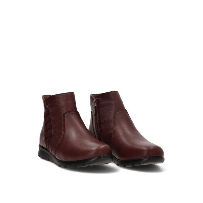 Botin Flex Pies - Mujer - Suela Plana - Modelo 1440 - Color Burdeos