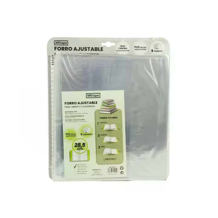 Forro de libro ajustable 28,5cm - 1