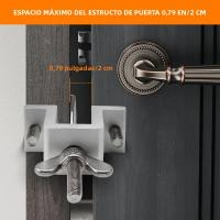Cerradura De Puerta Portátil Con Doble Ajuste Para Hoteles Seguridad Antigolpes Para Viajes Y Defensa Personal Cerradura De Seguridad Para Puertas De Acero Inoxidable - details 5