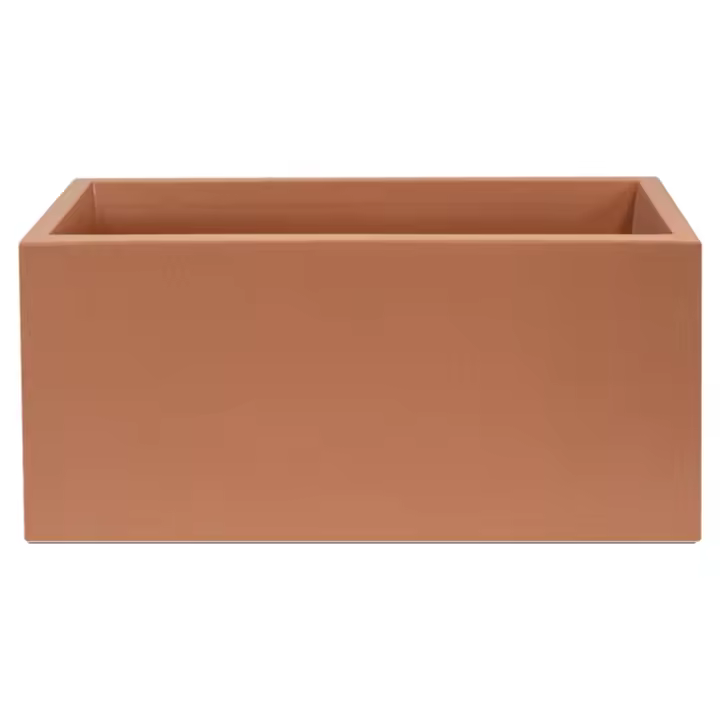 Macetero de polietileno terracota 60x20x20 cm WELLHOME - 1