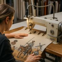 Cortina de Puerta Exterior Interior – Quijote y Sancho Panza – Alta Calidad-140x260cm | Mercatienda.es - details 4