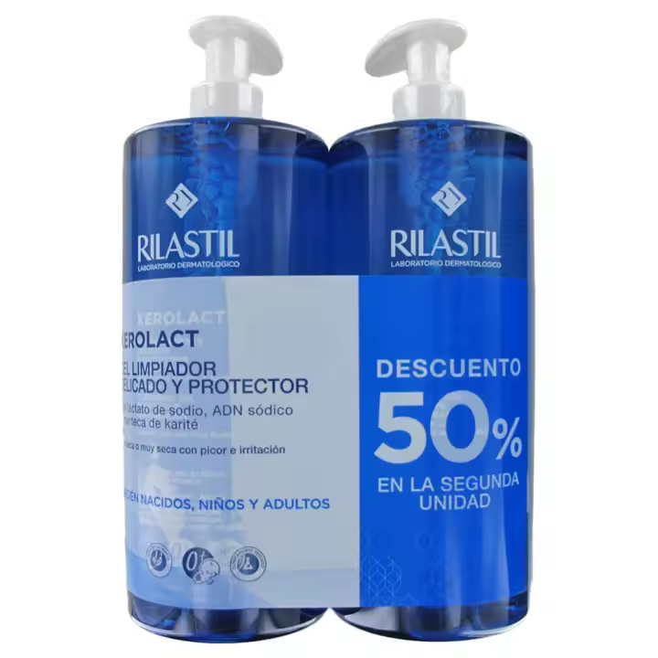 Rilastil Xerolact Gel Limpiador 1000 ml + 1000 ml - 1