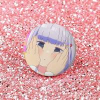 Broches Redondos De Anime Aharen-san Wa Hakarenai Para Bolsos Accesorios De Pin De Lapel De Plata De Tinplate Souvenir De Japón Estilo Animal - details 6
