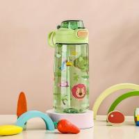Botella De Agua 550ml Con Tapa De Cerradura Segura Y Pajita Para Niños Dibujos Animados Resistente a Fugas Para Camping Viajes Y Exteriores - details 6