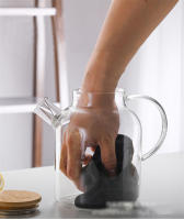 TEPODRA 1/1.8L Juguete De Vidrio Transparente Con Tapa De Bambú Tejado Resistente Al Calor Juguete De Vidrio Grueso Puer Kettle - details 12