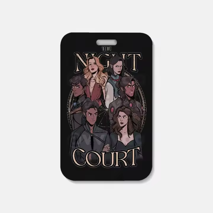 Porta Tarjetas De Identificación Acotar a Court of Mist And Fury Con Correa De Cuello Para Oficina Y Escuela Funda Para Crédito - 1