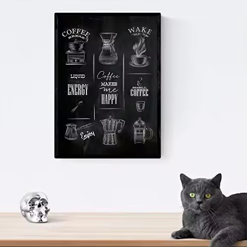 Nacnic Láminas De Café. Poster Con Diseño Cafeteras. - 1