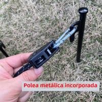 8Pcs 4m Cuerda De Camping Ajustable Con Engrosador De Cuerda Y Gancho Fijo Para Tienda De Campaña Accesorios Para Tents - details 5