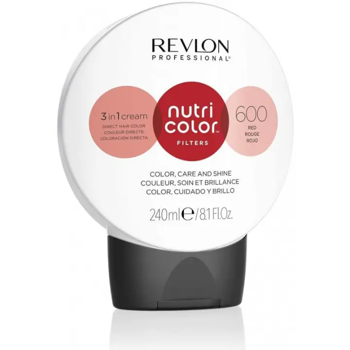 REVLON PROFESSIONAL NUTRI COLOR FILTERS 600 ROJO FUEGO 240ML - 1
