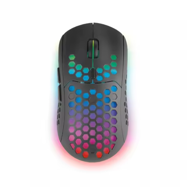 Mars gaming mmw3 rgb flow wireless gaming mouse 3200dpi black - 1