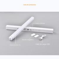 Lámpara De Noche LED Recargable Con Sensor De Movimiento Para Armario Cocina Cama Luz Inductora Sin Cable De 50cm Con Batería Lithium Metal - details 6