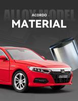Coche De Escala Honda Accord Sedan 1:24 En Aleación De Metal Con Sonido Y Luz Vehículo De Colección Para Niños Juguetes Educativos Para Cumpleaños - details 3