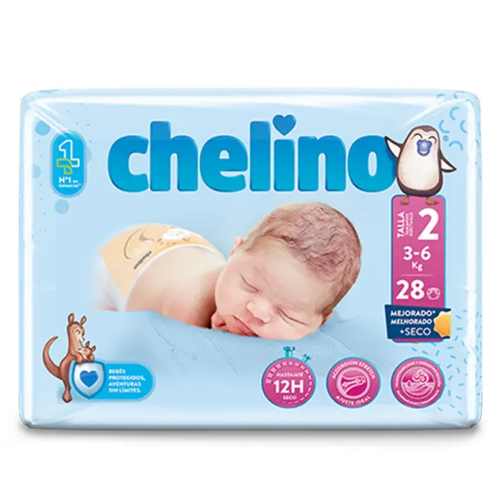 Indas Chelino Pañal Talla 2 28 unidades - 1