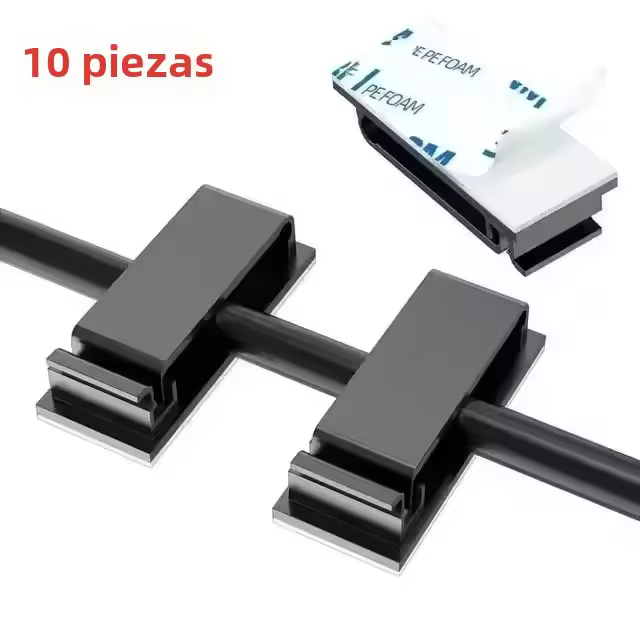 Clip De Fijación Adhesivo Para Cable Trays Clip De Fijación Adhesivo Para Cable Clip De Fijación Para Cable De Alambre Clip De Asiento Para Enrollar Dispositivo - 1