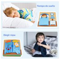 Libro Ocupado De Montessori Para Niñas Juguetes Educativos De Aprendizaje Temprano En La Guardería Actividades Diarias De Aprendizaje Viajes - details 21