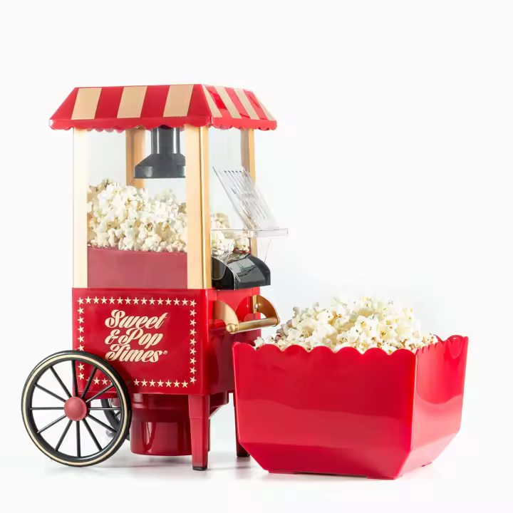 Innovagoods ® Sweet pop times popcorn maker, prepares delicious and crispy popcorn quickly and easily, a compact and elegant design, ideal for parties and events. - 1