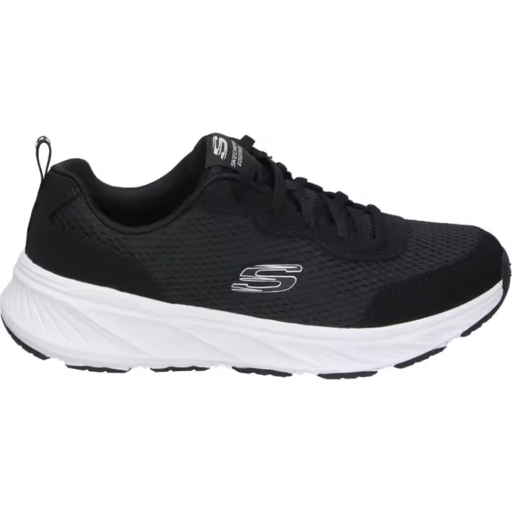 SKECHERS | Deportivas Skechers Edgeride Rekze para Niño – Zapatillas en Color Negro – Sneakers con Cordones Elásticos – con Plataforma – Cómodas y Versátiles – Apto para Lavadora – Modelo 404801L-BLK - 1