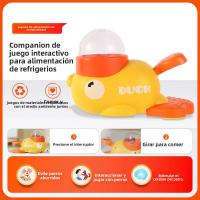 Dispensador De Alimentos Para Perros En Forma De Pato Amarillo Juguete Interactivo Para Entrenamiento Y Enriquecimiento Mental Dispensador De Golosinas - details 3