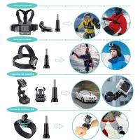 Kit De Accesorios Para Cámara De Acción Compatible Con Gopro Hero 12 11 10 9 8 7 6 5 4 Max Mount Session YI 4K SJCAM EKEN Osmo AKASO APEMAN Resistente Al Agua - details 12