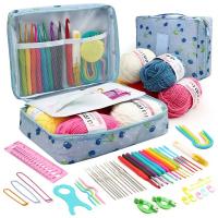 FELE Kit De Inicio Para Crochet 59 Piezas Con Bolsa De Almacenamiento Herramientas Y Material De Yarn De Lana Para Principiantes - details 13