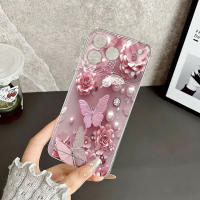 Funda De Teléfono Elegante Con Danza De Mariposa Y Flor Para iPhone 17/16/15/14/13/12/11 pro Max/ XS/ XR/XSMAX/7/8/6/6S plus Compatible Con Varias Modelos - details 3