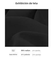 Falda Corta Deportiva De Cintura Alta Para Mujer Yoga Fitness Tenis Con Lining Anticaída Secado Rápido Polyester - details 5