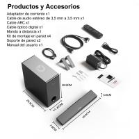 Barra de Sonido ULTIMEA 2.1 para TV con Subwoofer de 5,25", Diseño Ultrafino de 3,8 cm, BASSMX, Modo Juego, Bluetooth 5.3, HDMI ARC, Óptico, USB y AUX, Nova S40 - details 9
