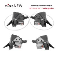 Derailleur MicroNEW Para Bicicleta De Montaña 3x7 3x8 3x9 3x10 3x11 Velocidades Mandos De Cambio Frontales Y Traseros Piezas De Ciclismo - details 0