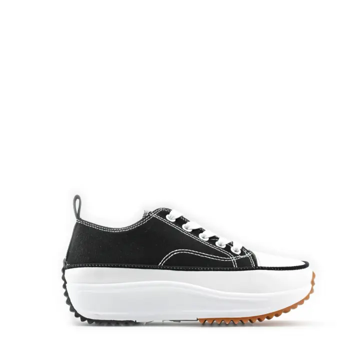 MODELISA Zapatilla De Lona Con Cordón Casual Para Mujer - 1