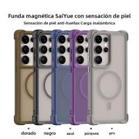 Funda De Teléfono Magnética Para Samsung S25 Ultra S23 S24 Ultra plus Anti Caída En Cuatro Esquinas Color Sólido Compatible Con Magsafe Resistente Al Choque Y a Las Manchas - details 6