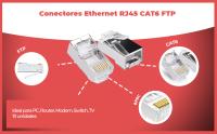 Banner - Conector de red RJ45 CAT6 FTP (10ud/bolsa)