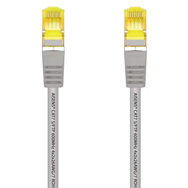 Aisens Cable de Red 3m Cat.7 600Mhz LSZH SFTP PIMF RJ45 LAN Ethernet Gris para PC Portátil TV PS4 PS5 Xbox A146-0336 - 1