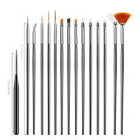 Set De Pinceles Para Arte De Uñas Con Pluma De Terapia De Luz Colorida Y Doble Punta Herramientas De Uñas Precisas - details 9