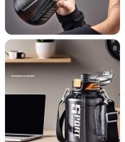 Botella De Agua GIANXI Deporte Con Gran Capacidad Y Taza Gruesa Para Exteriores Cubierta Doble Portátil Sellada Y Antigrado - details 17