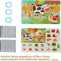 Libro De Aprendizaje Temprano Para Niños Enseñanza Científica Juguete De Puzzle Para Bebés Libro Quiet Book Con Papel Adhesivo Reutilizable Montessori - details 12