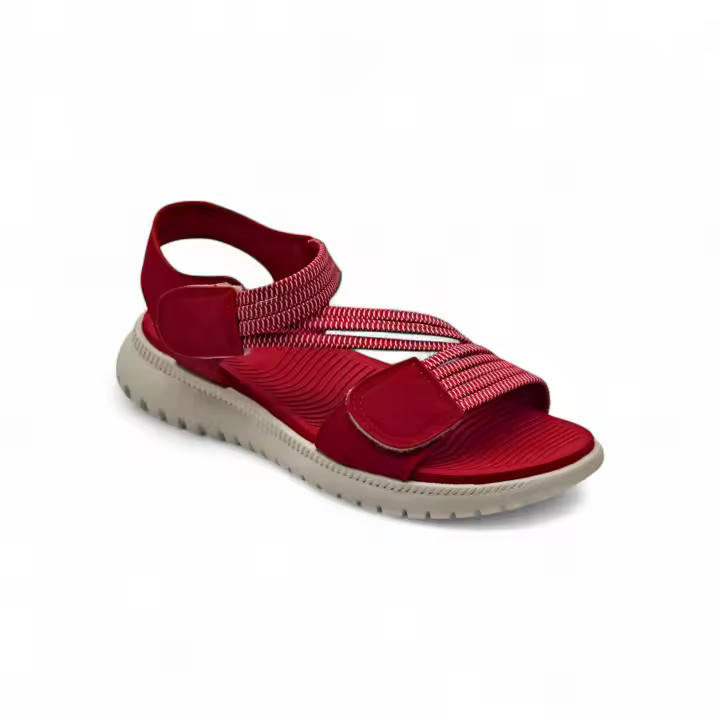 Calzados soraia, Sandalias Deportivas de Mujer con Cierre de Velcro, Suela Antideslizante y Amortiguada, Sandalia Abierta para Caminar, Senderismo o Uso Diario, Diseño Cómodo y Ligero para Verano Liso Casual - 1