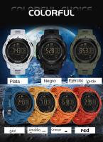 Reloj Digital Deportivo Para Hombre SANDA 50M Impermeable Con Pantalla LED Calorías Fitness Running Chronógrafo Resina Correa De Goma Reloj Militar - details 9