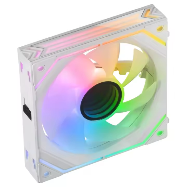 Mars gaming mf-linkfinityw pwm argb 120mm supplementary fan white - 1