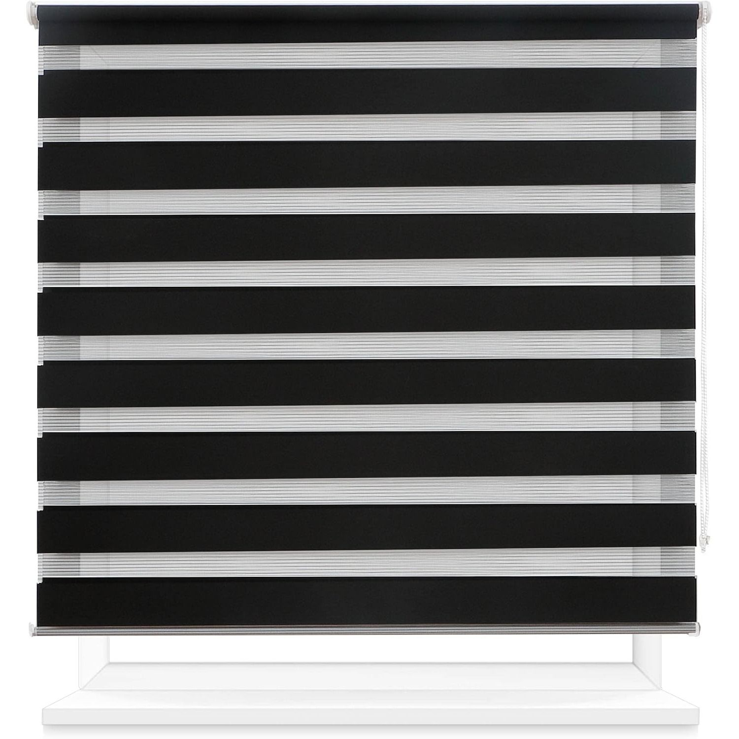 Estor Enrollable de Doble Capa Noche y Día, Persiana Enrollbale para Ventana, Variostamaño de la Tela, facil instalación