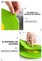 Tapa De Silicona Resistente Al Calor 26CM Para Sartén Olla Cubierta Antidesbordamiento Multiusos Accesorios De Cocina Seguro Para Microondas - details 10